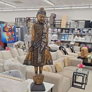 Gold and Black Buddha Statue